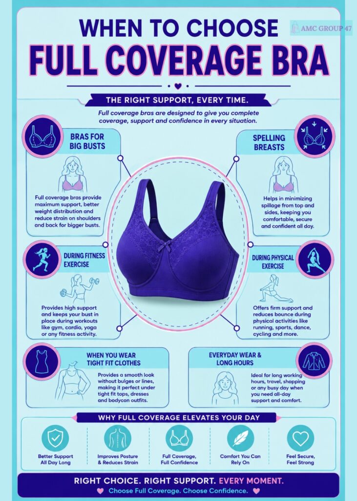 When to choose full coverage bra