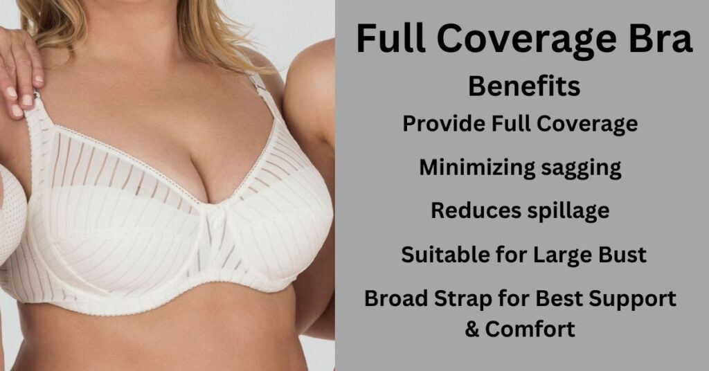 Full coverage Bra for large breasts, full cup size bra for loose breasts