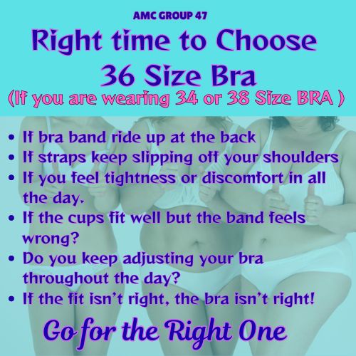 Choose 36 Bra size