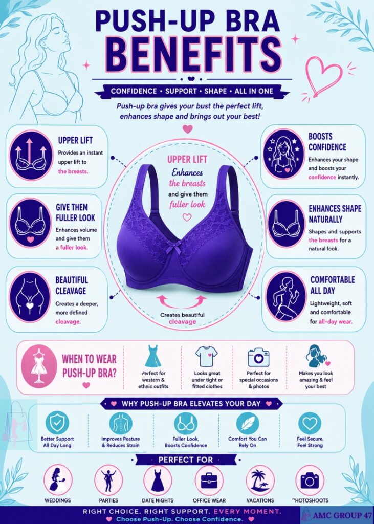 benifits of a push up bra