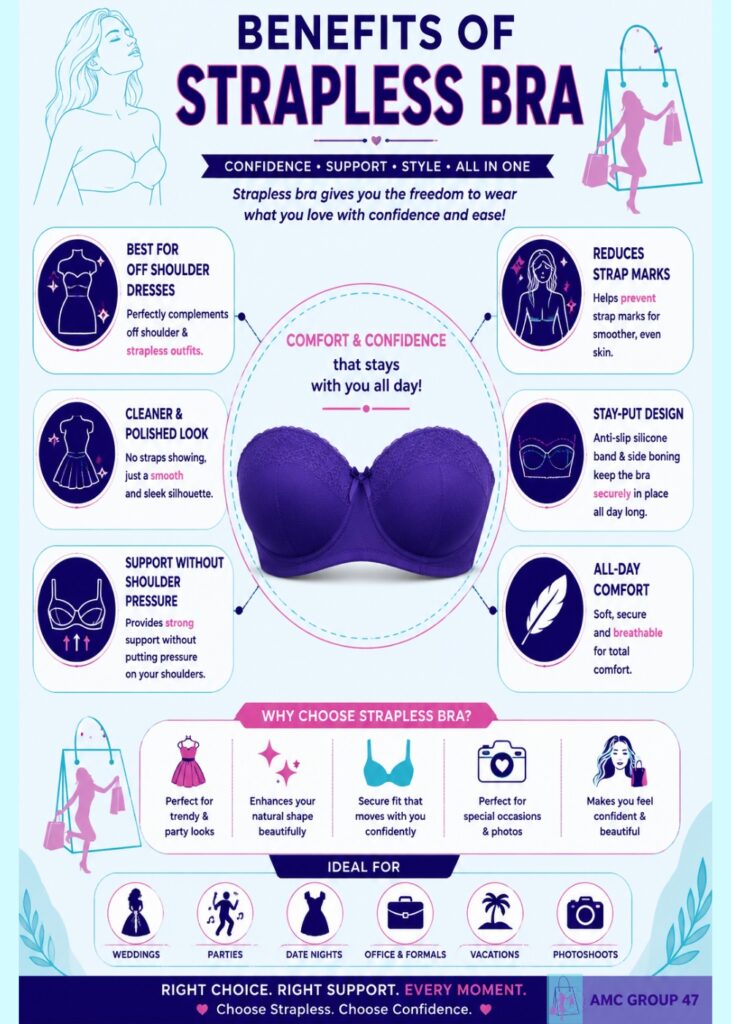 benefits of Strapless Bra